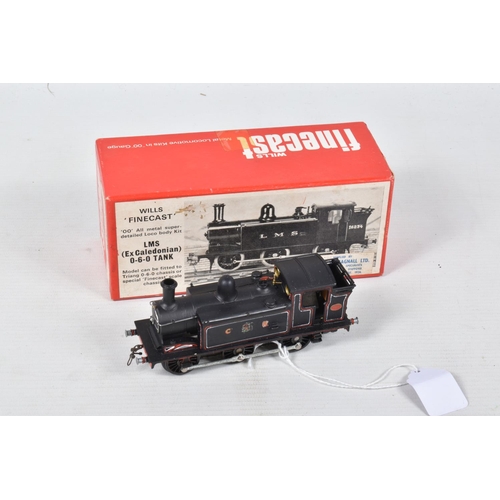 386 - FOUR BOXED OO GAUGE TANK LOCOMOTIVES, constructed Wills Finecast kit of an L.M.S. (ex Caledonian) 0-... 