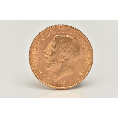 28 - A FULL SOVEREIGN COIN, 1912 George V coin, depicting George and the Dragon, approximate gross weight... 