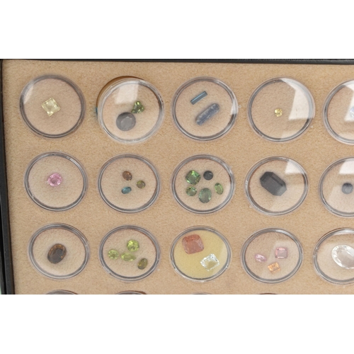 163 - A SELECTION OF LOOSE FACETED AND CABOCHON GEMSTONES, to include opals, feldspar, zircon, spinel, tou... 