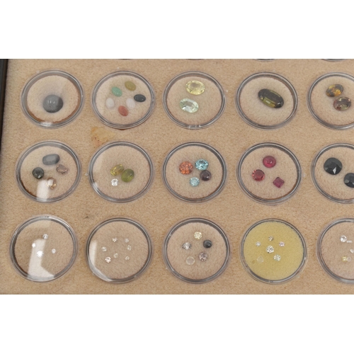 163 - A SELECTION OF LOOSE FACETED AND CABOCHON GEMSTONES, to include opals, feldspar, zircon, spinel, tou... 