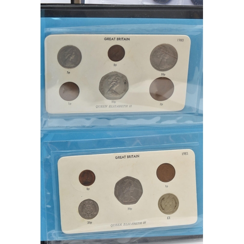 177 - TWO COIN ALBUMS OF UK COINAGE FROM 1974-2018, to include Two Pound coins, Fifty Pence coins, with ea... 