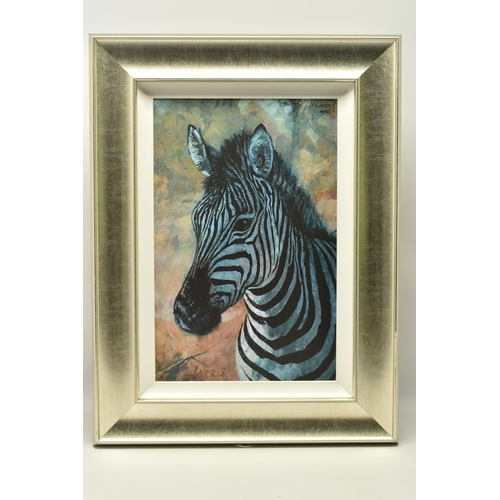 307 - ROLF HARRIS (AUSTRALIA 1930-2023) 'YOUNG ZEBRA' a signed limited edition print on board, 40/195 with... 