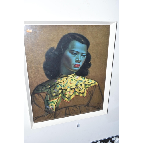 382 - VLADIMIR TRETCHIKOFF (1913-2006) 'THE CHINESE GIRL', a vintage print depicting a female figure, appr... 