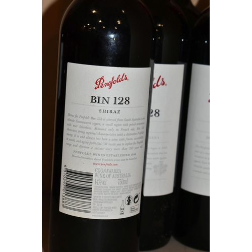 833 - WINE, Six Bottles of PENFOLDS BIN 128 SHIRAZ COONAWARA 2009 (Aus) 14% vol. 750ml, all seal intact