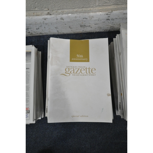 1225 - A BOX CONTAINING A LARGE COLLECTION OF 'ANTIQUES TRADE GAZETTE' MAGAZINES, to include seven copies f... 