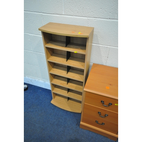 1285 - A SELECTION OF MODERN OCCASIONAL FURNITURE, to include a chest of two short over five long drawers, ... 