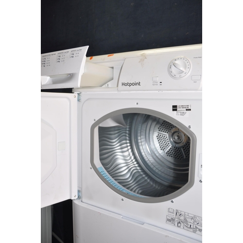 1066 - A HOTPOINT FETC70 9KG CONDENSER DRYER width 60cm depth 60cm height 85cm (PAT pass and working)