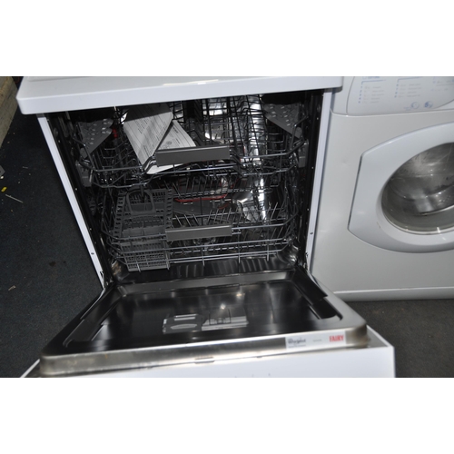 1076 - A WHIRLPOOL WFC3C24PUK DISHWASHER width 60cm depth 60cm height 85cm (PAT pass , powers up but not te... 