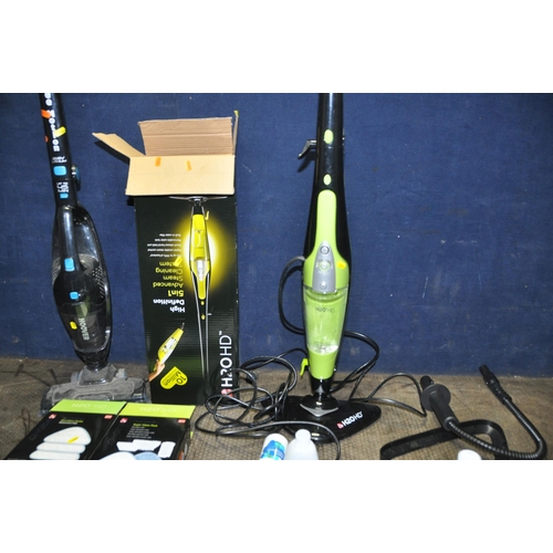 1083 - A THANE H2O HD STEAM MOP in original box with some accessories (PAT pass and working) and a Hoover F... 