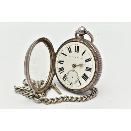 45 - AN EARLY 20TH CENTURY, SILVER OPEN FACE POCKET WATCH, key wound, round white dial, signed 'Improved ... 