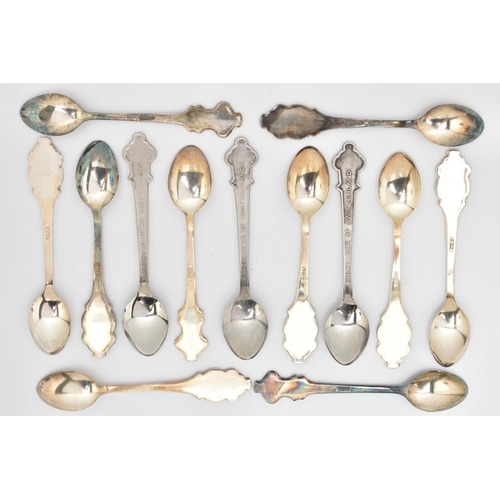 105 - A SET OF THIRTEEN COLLECTORS 'ROLEX' TEASPOONS, SIGNED, four with Rolex emblem, over the word 'Buche... 