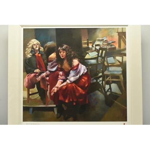 305 - ROBERT LENKIEWICZ (BRITISH 1941-2002) 'THE PAINTER WITH KAREN IN THE STUDIO', a limited edition prin... 