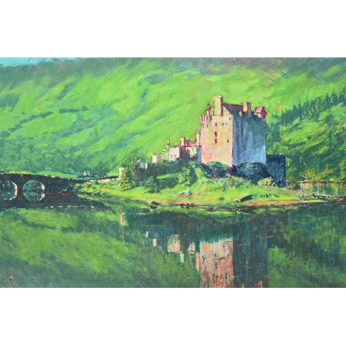 309 - ROLF HARRIS (AUSTRALIA 1930-2023) 'REFLECTION, EILEAN DONAN CASTLE' a signed limited edition print o... 