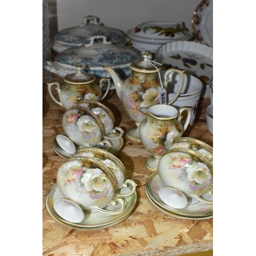 328 - A GROUP OF DINNER AND TEA WARE, to include a fifteen piece R S Poland China coffee set decorated wit... 