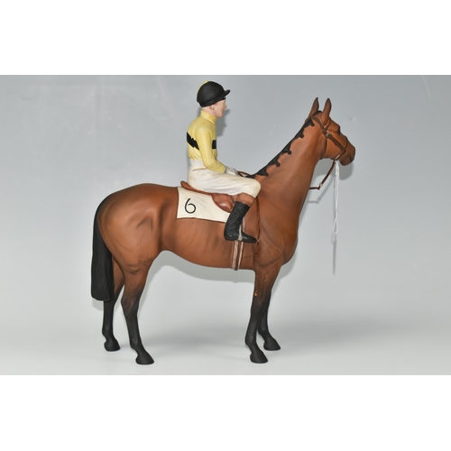 350 - A BESWICK ARKLE FIGURE, Beswick Connoisseur model of Arkle with Pat Taaffe up, from the Connoisseur ... 