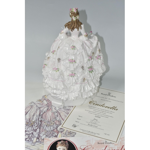 414 - A ROYAL DOULTON LIMITED EDITION 'CINDERELLA' FIGURINE, HN3991, from the 'Fairytale Princesses' colle... 