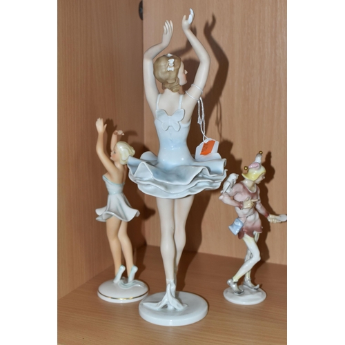 419 - A ROSENTHAL BALLERINA FIGURE, modelled by Lore Friedrich-Gronau, the body having applied Butterfly d... 