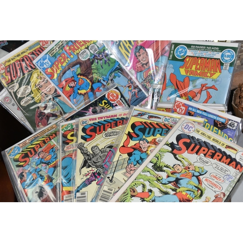 461 - A BOX OF COMICS, almost entirely Superman or Superman related, most comics have cents covers, comic ... 