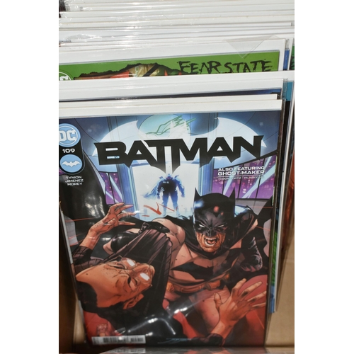 465 - A BOX OF COMICS, almost entirely DC from the 2010s, comics' interiors unchecked, full list available... 