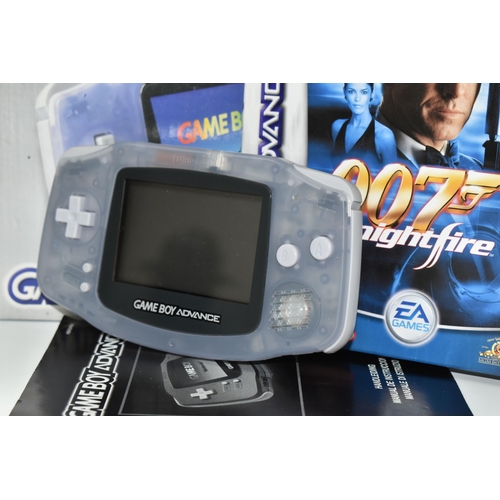 493 - NINTENDO GAMEBOY ADVANCE BOXED, includes James Bond Nightfire boxed with its manual, the system and ... 