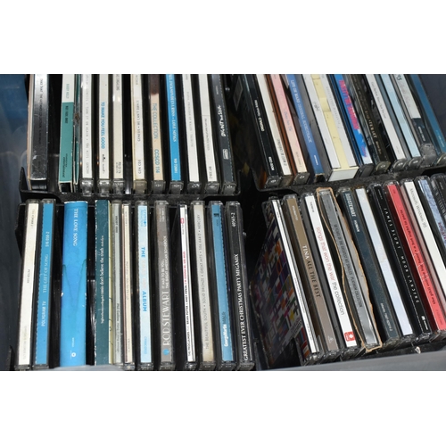 495 - FOUR BOXES OF LPS AND CDS, approximately one hundred and twelve LPs, twenty singles, one hundred and... 