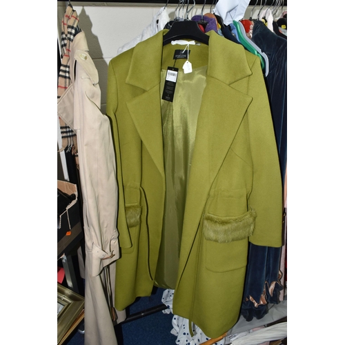 530 - ELEVEN ITEMS OF LADIES' 'MADELEINE' CLOTHING AND A BELTED BURBERRY TRENCH COAT, to include twelve it... 