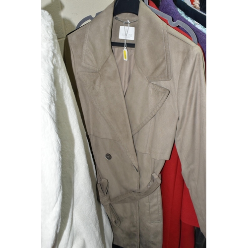 530 - ELEVEN ITEMS OF LADIES' 'MADELEINE' CLOTHING AND A BELTED BURBERRY TRENCH COAT, to include twelve it... 