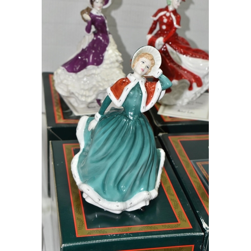 537 - FOUR BOXED ROYAL DOULTON CHRISTMAS DAY FIGURINES, comprising Christmas Day 2001 HN4315, 2003 HN4552,... 