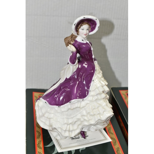 537 - FOUR BOXED ROYAL DOULTON CHRISTMAS DAY FIGURINES, comprising Christmas Day 2001 HN4315, 2003 HN4552,... 