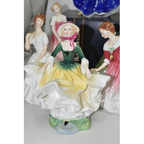 541 - SIX ROYAL DOULTON FIGURINES, comprising Becky HN2740, Patricia HN2715, My Best Friend HN3011, Premie... 