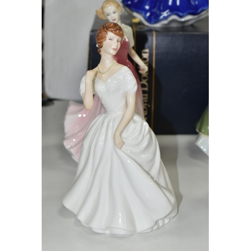 541 - SIX ROYAL DOULTON FIGURINES, comprising Becky HN2740, Patricia HN2715, My Best Friend HN3011, Premie... 