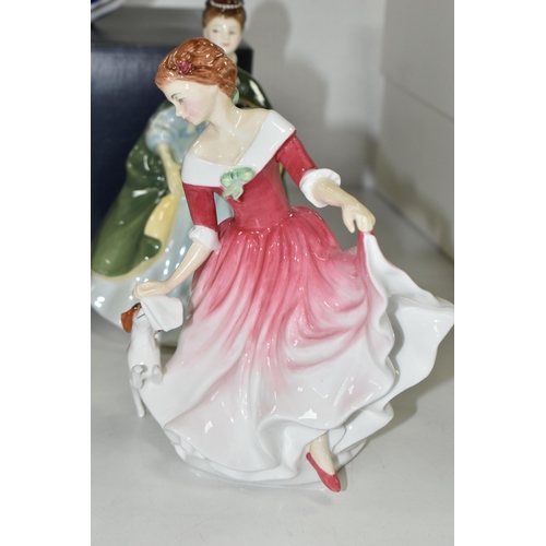 541 - SIX ROYAL DOULTON FIGURINES, comprising Becky HN2740, Patricia HN2715, My Best Friend HN3011, Premie... 