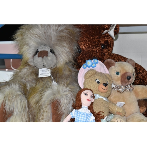 590 - A QUANTITY OF MODERN SOFT TOY BEARS, to include Kaycee Bears by Kelsey Cunningham 'Elvis', Bearingto... 