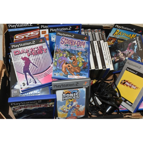 596 - PLAYSTATION 2 CONSOLE AND GAMES, console is in working condition (see photo, television not included... 