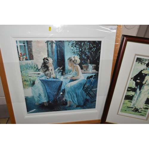 606 - FOUR PRINTS BY JOHN WATERHOUSE AND SHERREE VALENTINE DAINES, comprising 'A Day Out Walking' by John ... 