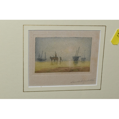 610 - A SMALL SELECTION OF PAINTINGS AND PRINTS ETC, to include a coastal landscape by Henry E. Tozer date... 