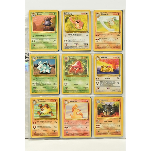 472 - POKEMON COMPLETE JUNGLE SET, all 64 cards are present, no first editions are included, condition ran... 