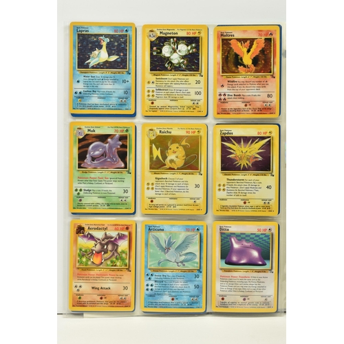 473 - POKEMON COMPLETE FOSSIL SET, all 62 cards are present, no first editions are included, condition ran... 