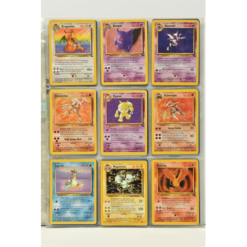 473 - POKEMON COMPLETE FOSSIL SET, all 62 cards are present, no first editions are included, condition ran... 