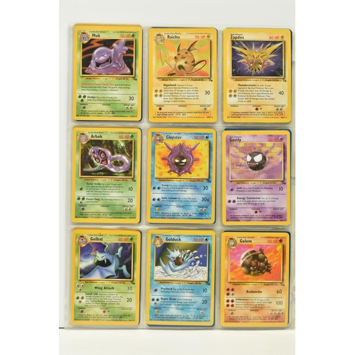 473 - POKEMON COMPLETE FOSSIL SET, all 62 cards are present, no first editions are included, condition ran... 