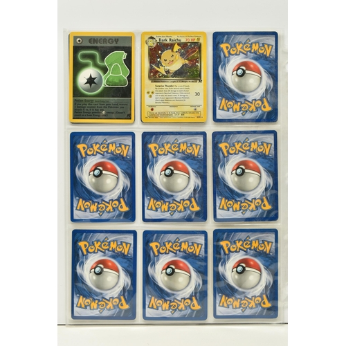 474 - POKEMON COMPLETE TEAM ROCKET SET, all 83 cards are present including the secret rare Dark Raichu car... 