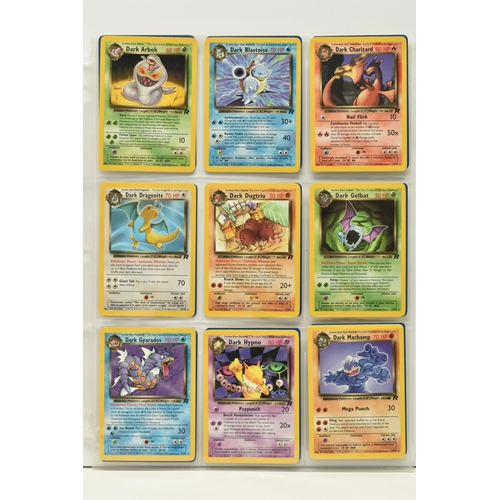 474 - POKEMON COMPLETE TEAM ROCKET SET, all 83 cards are present including the secret rare Dark Raichu car... 