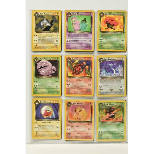 474 - POKEMON COMPLETE TEAM ROCKET SET, all 83 cards are present including the secret rare Dark Raichu car... 