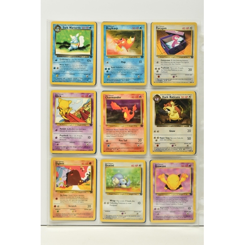 474 - POKEMON COMPLETE TEAM ROCKET SET, all 83 cards are present including the secret rare Dark Raichu car... 