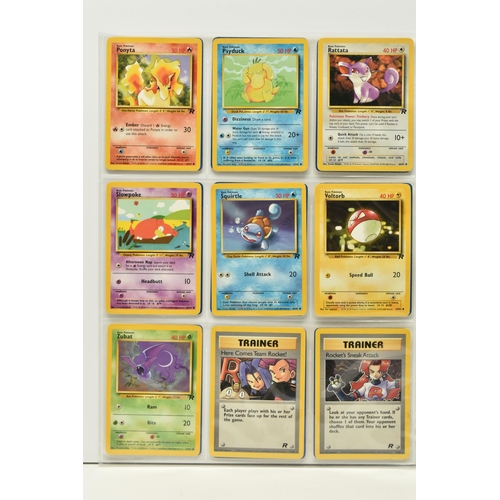 474 - POKEMON COMPLETE TEAM ROCKET SET, all 83 cards are present including the secret rare Dark Raichu car... 