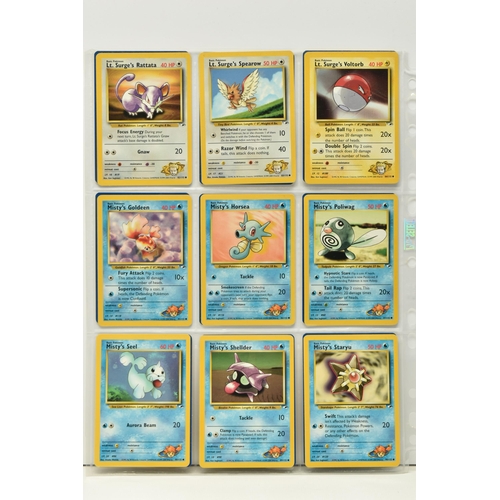 475 - POKEMON COMPLETE GYM HEROES SET, all 132 cards are present, no first editions are included, conditio... 