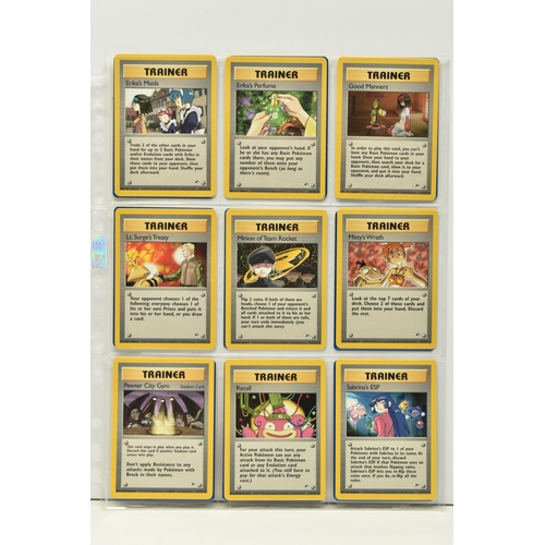 475 - POKEMON COMPLETE GYM HEROES SET, all 132 cards are present, no first editions are included, conditio... 