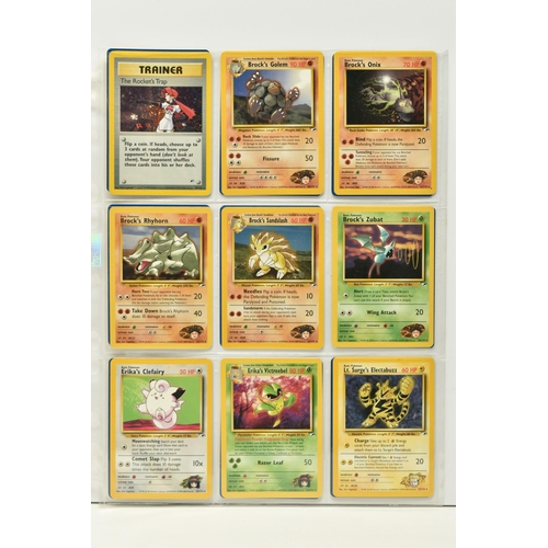 475 - POKEMON COMPLETE GYM HEROES SET, all 132 cards are present, no first editions are included, conditio... 