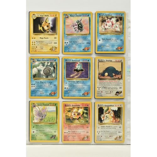 475 - POKEMON COMPLETE GYM HEROES SET, all 132 cards are present, no first editions are included, conditio... 