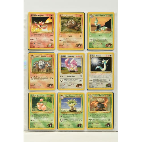 475 - POKEMON COMPLETE GYM HEROES SET, all 132 cards are present, no first editions are included, conditio... 